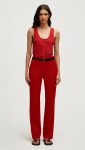 Straight Leg Trouser in Seasonless Wool | Tomato